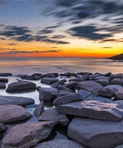 South Wales Beach Rocks Uk Paint By Numbers