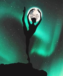 Space Ballerina Silhouette Paint By Numbers