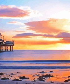 Sunrise At Paignton Pier Paint By Numbers