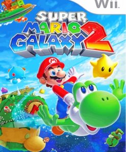 Super Mario Galaxy Video Game Poster Paint By Numbers