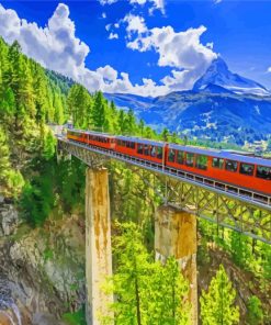 Swiss Bernina Express Paint By Numbers