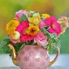 Teapot Flowers Paint By Numbers