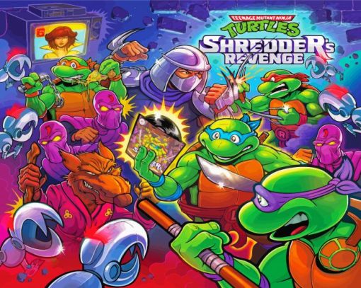 Teenage Mutant Ninja Turtles Poster Paint By Numbers