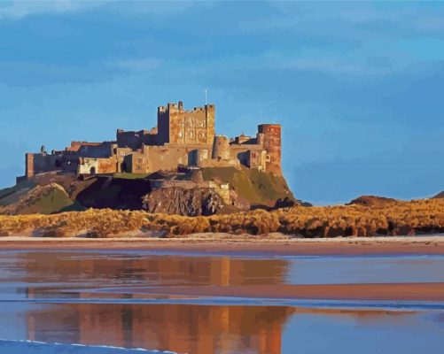 The Bamburgh Castle Paint By Numbers