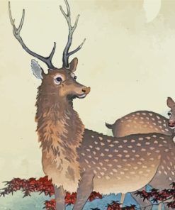 The Couple Deer Paint By Numbers