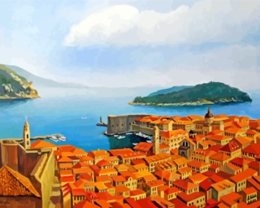 The Lokrum Island Croatia Paint By Numbers