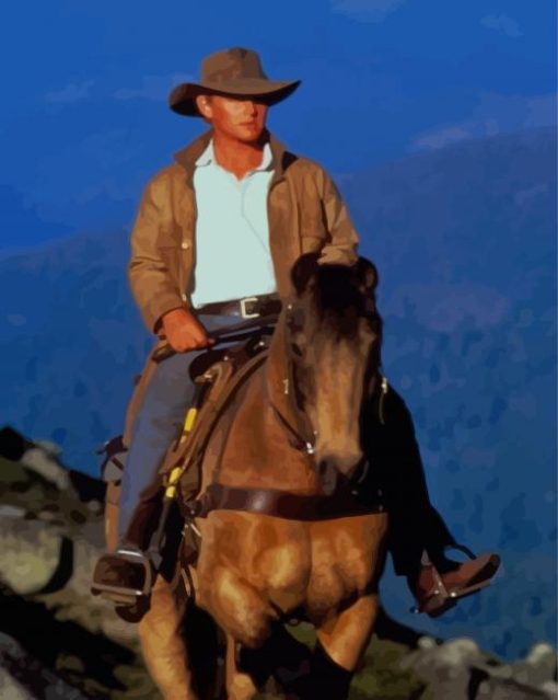 The Man From Snowy River Character Paint By Numbers