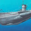 The UBoat Submarine Paint By Numbers