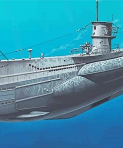 The UBoat Submarine Paint By Numbers