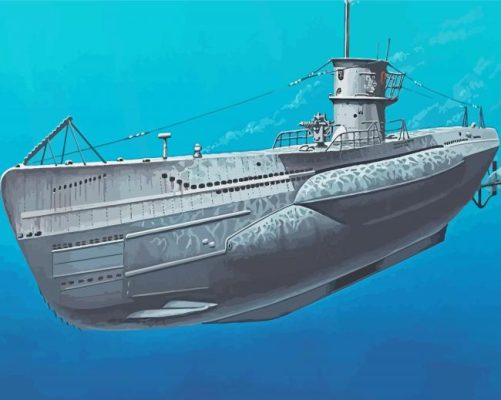 The UBoat Submarine Paint By Numbers