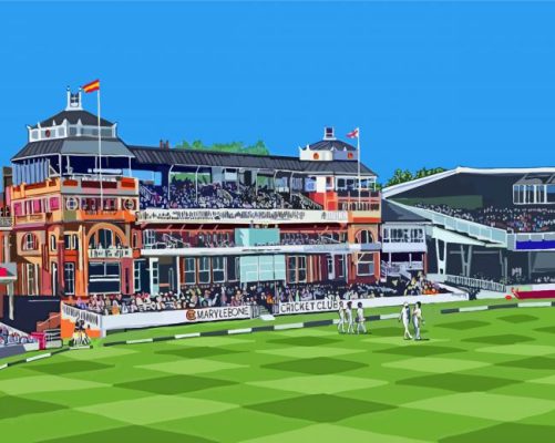 The Lords Cricket Ground Art Paint By Numbers