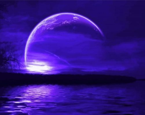 The Purple Moon Paint By Numbers