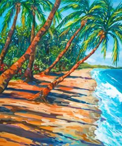 Tropical Kaanapali Beach Paint By Numbers