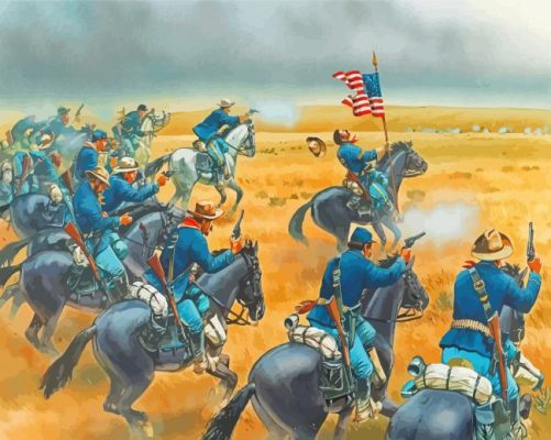 US Cavalry War Paint By Numbers