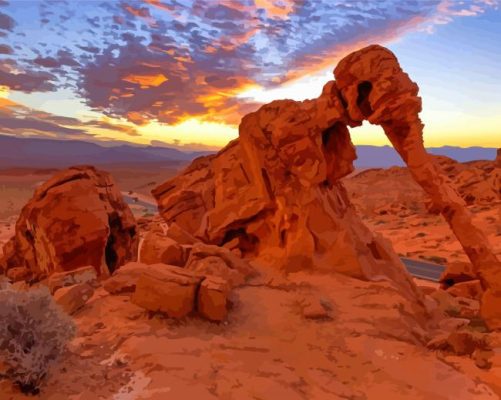 Valley Of Fire State Park Nevada Paint By Numbers