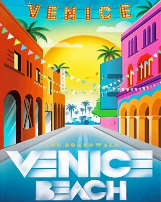 Venice Sign Poster Paint By Numbers