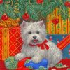 Westie Christmas Art Paint By Numbers