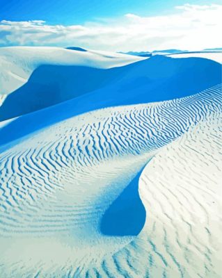 White Sands National Park Landscape Paint By Numbers