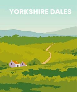 Yorkshire Dales Landscape Poster Paint By Numbers