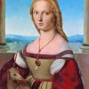 Young Woman With Unicorn Raphael Santi Paint By Numbers