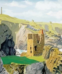 Aesthetic Botallack Tin Mine Paint By Numbers