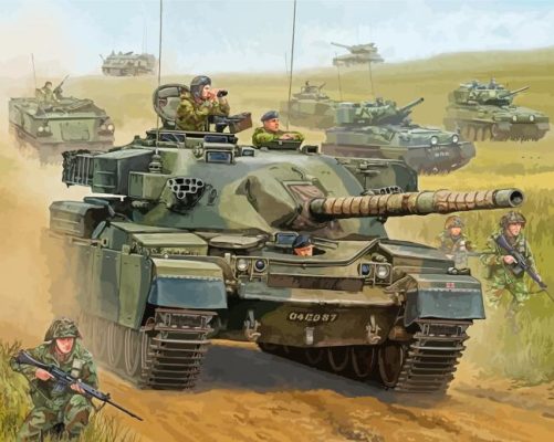 Aesthetic Chieftain Tank Paint By Numbers