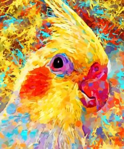 Aesthetic Cockatiel Bird Paint By Numbers