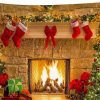 Aesthetic Chrismas Fireplace Paint By Numbers