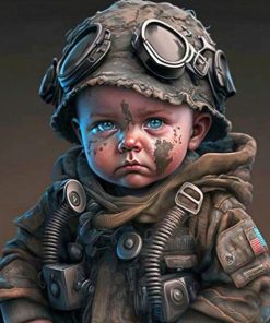 Army Little Boy Paint By Numbers