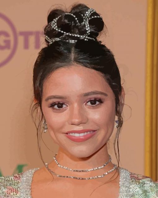 Beautiful Actress Jenna Ortega Paint By Numbers