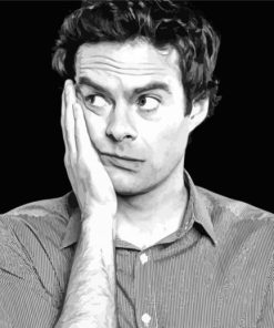 Black And White Bill Hader Paint By Numbers