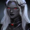 Black Elf With Red Eyes Paint By Numbers