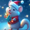 Christmas Mouse Paint By Numbers