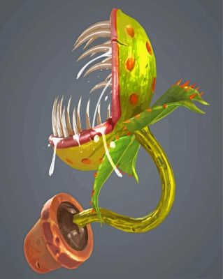 Cool Carnivorous Plant Paint By Numbers