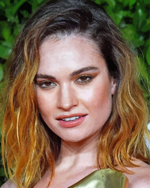 Cool Lily James Paint By Numbers