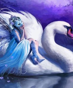 Cool Swan Women Paint By Numbers