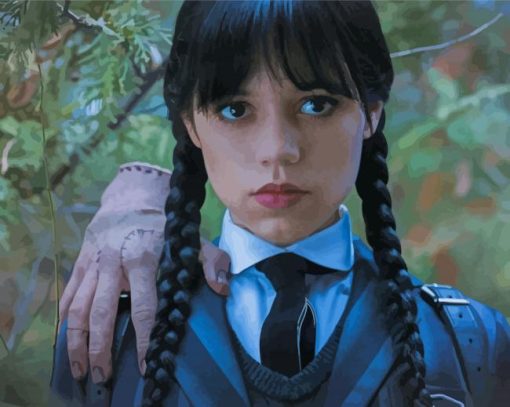 Cool Wednesday Addams Paint By Numbers