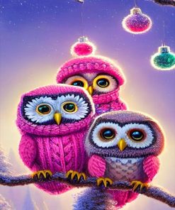 Cute Owls Paint By Numbers