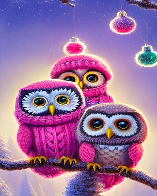 Cute Owls Paint By Numbers