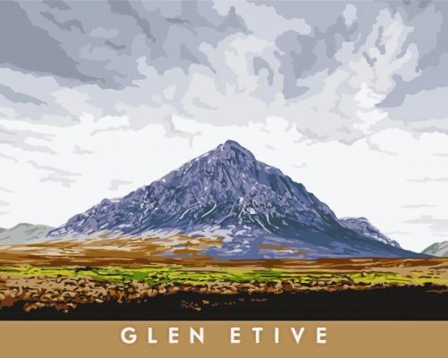 Etive Mor Poster Paint By Numbers