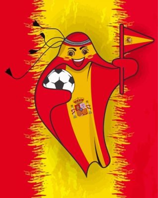 Fifa Mascot Spain Paint By Numbers