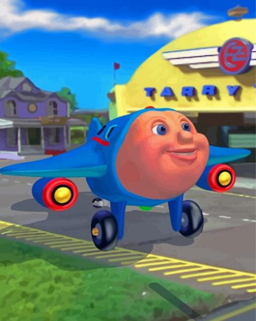 Jay Jay Jet Plane Paint By Numbers