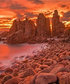 Pinnacles Lookout Phillip Island Sunset Paint By Numbers