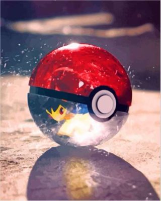 Pokémon Ball Art Paint By Numbers