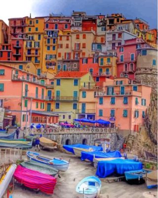 Porto Venere Italian Town Paint By Numbers