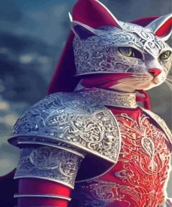 Red Warrior Cat Paint By Numbers