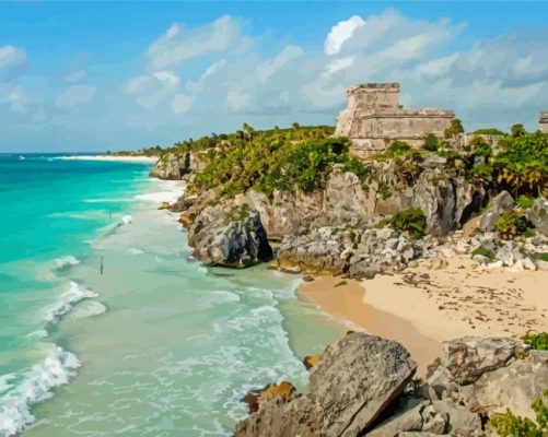 Riviera Maya Mexico Paint By Numbers