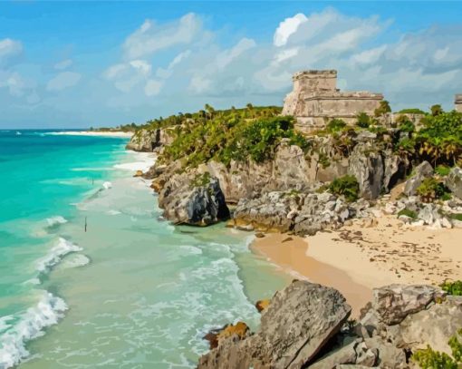 Riviera Maya Mexico Paint By Numbers