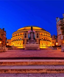 Royal Albert Hall London At Night Paint By Numbers