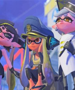 Splatoon 3 Characters Squid Sisters Paint By Numbers